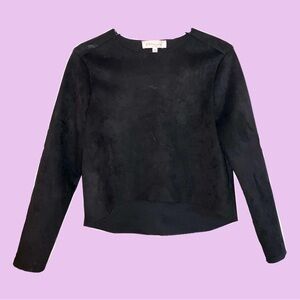 Philosophy Black Suede High-Low Top